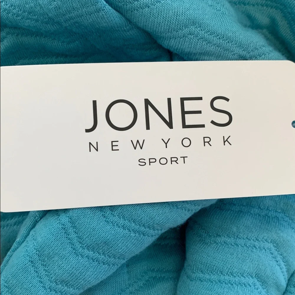 Jones New York Sport Top With Kangaroo Pouch On The Front Blue Size 1X - Picture 7 of 8